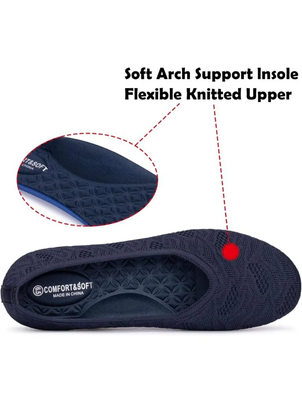 N/A knit upper